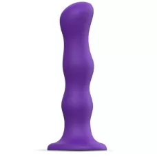 Фиолетовая насадка Strap-On-Me Dildo Geisha Balls size M фиолетовый 