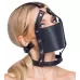 Черный намордник с кляпом-шаром Head Harness With A Gag черный 