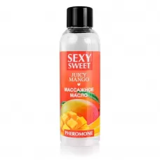 Массажное масло Sexy Sweet Juicy Mango с феромонами и ароматом манго - 75 мл  