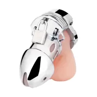 Клетка на пенис из металла Obedience Cock Cage серебристый 