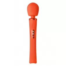 Оранжевый вибромассажер Vim Vibrating Wand - 31,3 см оранжевый 