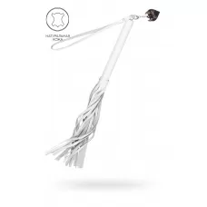 Белая кожаная плеть - 50 см белый 