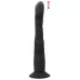 Черный вибратор с поступательными движениями G and P-Spot Thrusting Vibrator - 23 см черный 