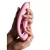 Розовый вибромассажёр G-wave с гибким клиторальным отростком - 18 см розовый 