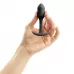 Чёрная пробка для ношения B-vibe Snug Plug 1 - 9,4 см черный 