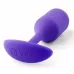 Фиолетовая пробка для ношения B-vibe Snug Plug 2 - 11,4 см фиолетовый 