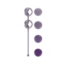 Набор из 4 фиолетовых вагинальных шариков Valkyrie фиолетовый 