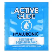 Лубрикант на водной основе Active Glide с гиалуроновой кислотой - 3 гр  