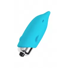 Голубой мини-вибратор Jolly - 7,5 см голубой 