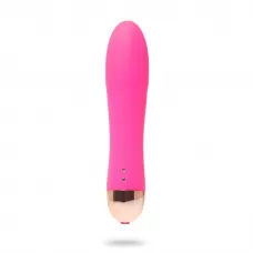 Розовый гладкий вибратор Massage Wand - 14 см розовый 