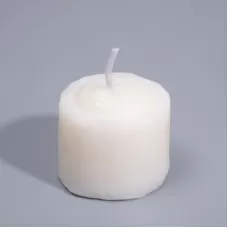 Белая свеча для БДСМ «Роза» из низкотемпературного воска белый 