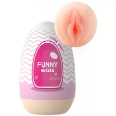 Мастурбатор-яйцо Funny Egg с входом-вагиной телесный 