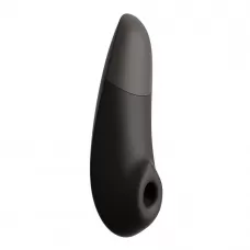 Черный бесконтактный клиторальный стимулятор Womanizer Enhance с вибрацией черный 