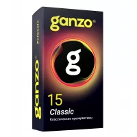 Классические презервативы с обильной смазкой Ganzo Classic - 15 шт  