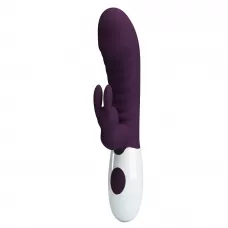 Фиолетовый вибратор-кролик Naughty Bunny - 19,8 см фиолетовый 