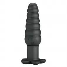 Черный анальный вибростимулятор Imron - 11 см черный 
