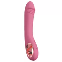 Розовый тонкий вибратор для точки G Slim G-Spot Rose - 21,4 см розовый 