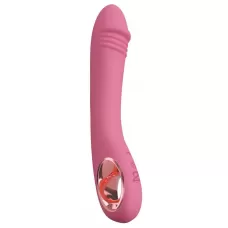 Розовый тонкий вибратор для точки G Slim G-Spot Rose - 21,4 см розовый 