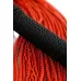 Красно-черный флоггер из веревки TOYFA Theatre - 48,5 см красный с черным 