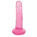 Розовый фаллоимитатор Slim Stick Dildo - 15,2 см розовый 