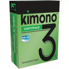 Контурные презервативы KIMONO - 3 шт  