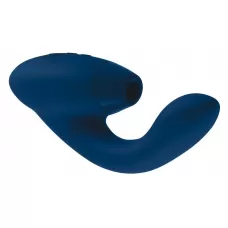 Синий стимулятор Womanizer DUO с вагинальным отростком синий 