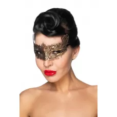 Золотистая карнавальная маска  Хассалех золотистый 