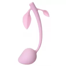 Розовый силиконовый вагинальный шарик с лепесточками розовый 