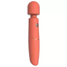 Оранжевый вибромассажер Clarissa - 22,6 см оранжевый 