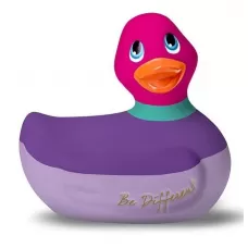 Фиолетово-розовый вибратор-уточка I Rub My Duckie 2.0 Colors фиолетовый с розовым 