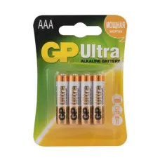 Батарейки алкалиновые GP Ultra Alkaline 24А AАA/LR03 - 4 шт  