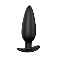Черная анальная пробка №07 Self Penetrating Butt Plug - 12 см черный 
