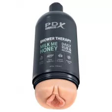 Телесный мастурбатор-вагина Shower Therapy Milk Me Honey телесный 