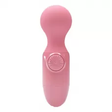 Нежно-розовый мини-вибратор с шаровидной головкой Mini Stick нежно-розовый 