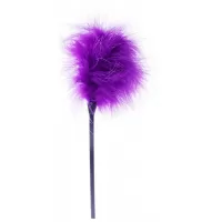 Фиолетовая пуховка для любовных игр - 28 см фиолетовый 