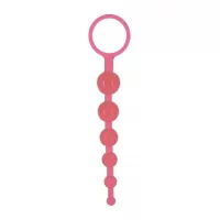 Розовая анальная цепочка DRAGONZ TALE ANAL - 20 см розовый 