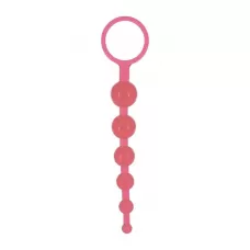 Розовая анальная цепочка DRAGONZ TALE ANAL - 20 см розовый 