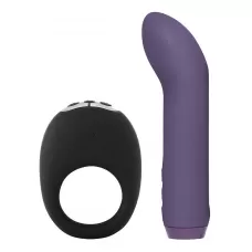 Подарочный набор Couples Collection: эрекционное кольцо Mio и мини-вибратор G-Spot Bullet черный с фиолетовым 
