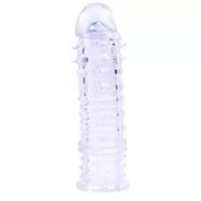 Прозрачная насадка на пенис Swirls Sleeve - 16 см прозрачный 