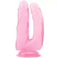 Розовый анально-вагинальный фаллоимитатор 14 Inch Dildo - 18 см розовый 