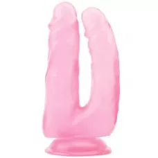 Розовый анально-вагинальный фаллоимитатор 14 Inch Dildo - 18 см розовый 