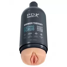 Телесный мастурбатор-вагина Shower Therapy Soothing Scrub телесный 