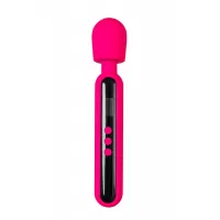 Ярко-розовый wand-вибратор Mashr - 23,5 см ярко-розовый 
