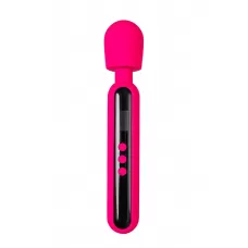 Ярко-розовый wand-вибратор Mashr - 23,5 см ярко-розовый 