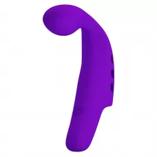 Фиолетовая вибронасадка на палец Gorgon фиолетовый 