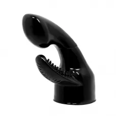 Черная насадкая для wand-вибратора - 10,5 см черный 
