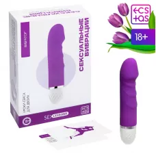 Эротический набор «Сексуальные вибрации»: 10 карт и вибратор фиолетовый 