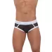 Черно-белые трусы-джоки Cult Jockstrap черный с белым M