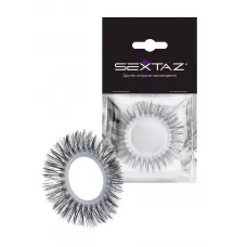 Круглое эрекционное кольцо с длинными «ресничками белый с черным Круглое эрекционное кольцо с длинными «ресничками белый с черным