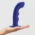 Синяя насадка-стимулятор Strap-On-Me Tapping Dildo Wave синий 